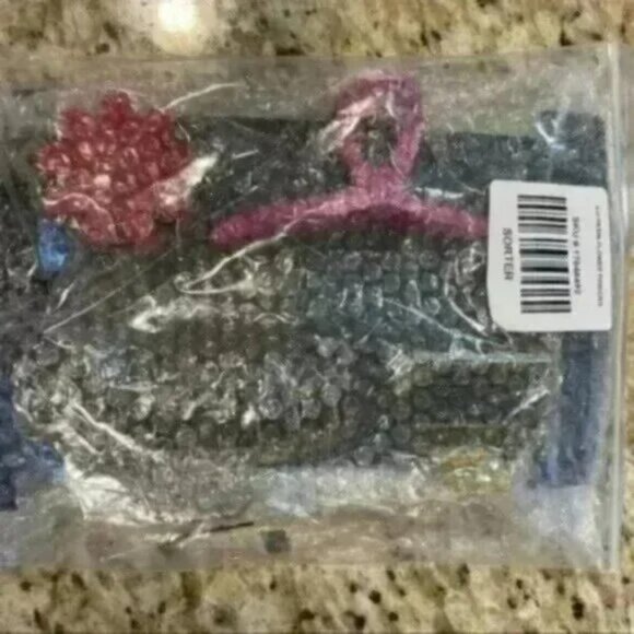 NWT TORRID CLAW CLIP SET OF 4 - PINK & ORANGE - Picture 3 of 4